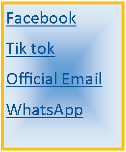 Text Box: FacebookTik tokOfficial EmailWhatsApp